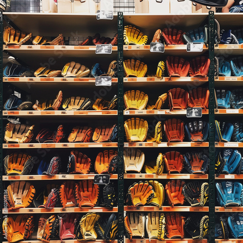 Catch the Ball: Bins of Baseball Gloves at Athletic Equipment Outlet