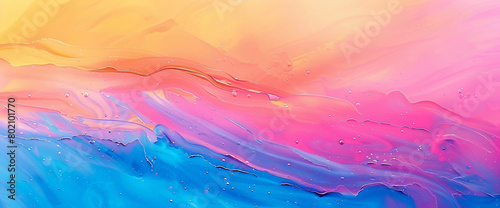 Marvel at the transformative beauty of a sunrise gradient background infused with vitality, as vibrant pigments blend into deeper hues, crafting an invigorating canvas for visual exploration.