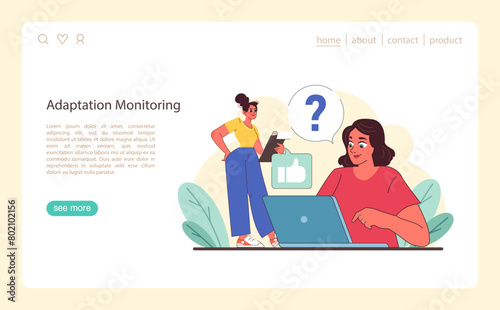 Fotografie Monitoring the Adaptation Process concept
