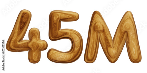 Wooden 45m for followers and subscribers celebration