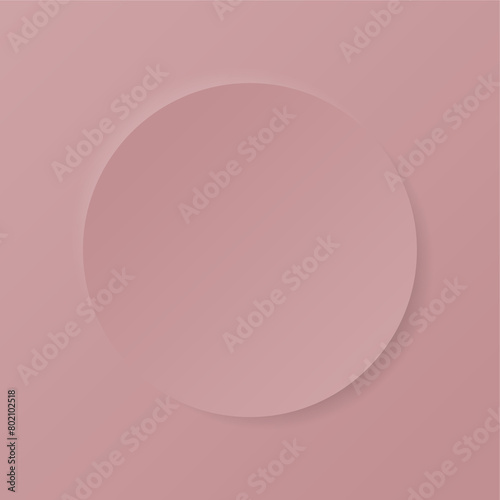 Wallpaper Mural Aesthetic pastel color pale pink background frame with circle, in minimalistic design Torontodigital.ca