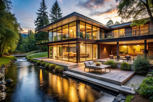 A modern exterior house