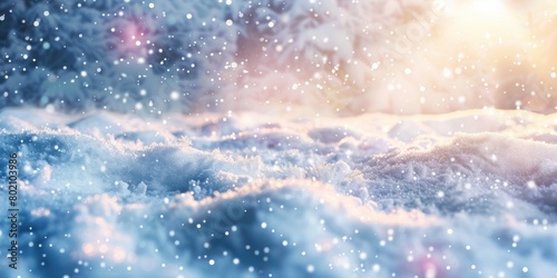 Winter Wonderland Evening Sky Generative AI