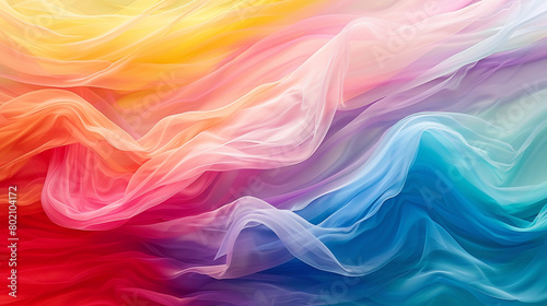 Marvel at the seamless fusion of colors, creating a vibrant gradient wave that enchants the senses.