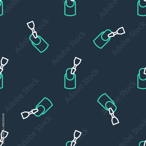 Line Milling cutter for manicure icon isolated seamless pattern on black background. Apparatus for manicure. Manicure tools. Vector