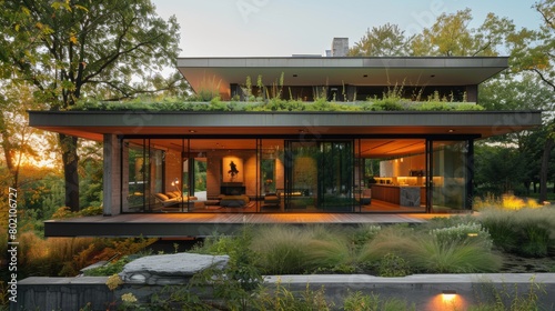 Minimalist Architecture Sustainable Practices  Visuals showcasing minimalist architecture s integration of sustainable practices