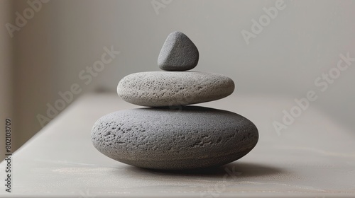 Minimalist Lifestyle Balance  A photo showcasing the balance achieved in a minimalist lifestyle