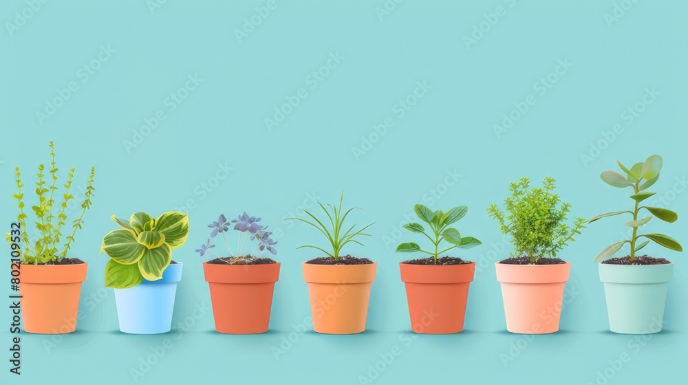Potted Plants with Ample Space for Text
Potted Plants with Ample Space for Text