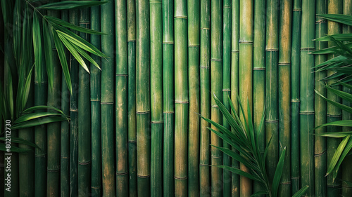 green bamboo forest background 