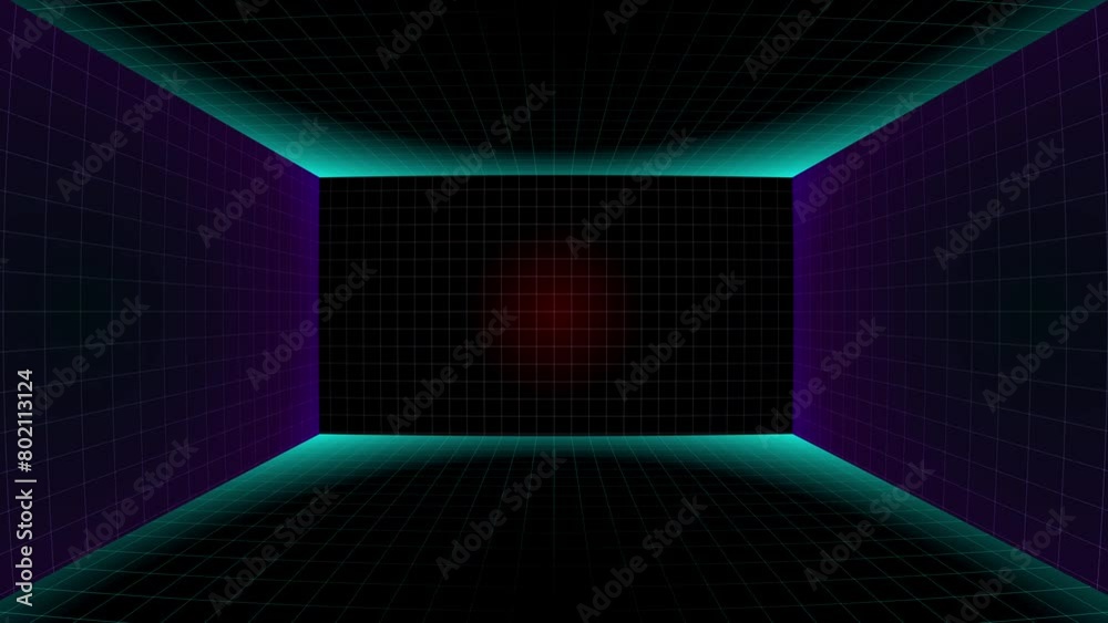 Hyper Room Background 3D Room Background Stock Video in 4K High-Resolution Virtual Room ...
