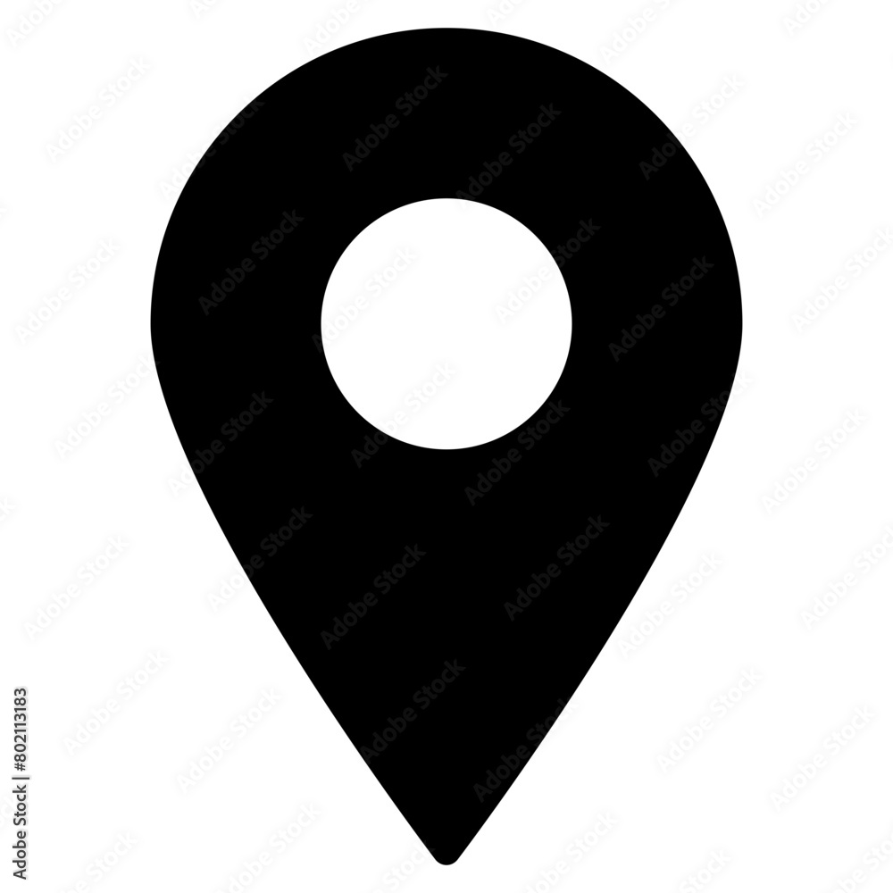 Map pin place marker. Location icon. Map marker pointer icon 
