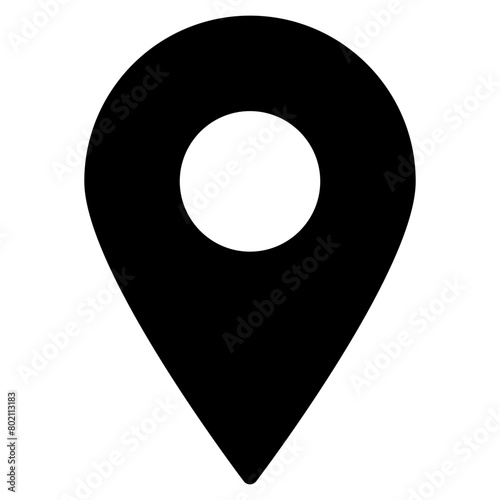 Map pin place marker. Location icon. Map marker pointer icon 