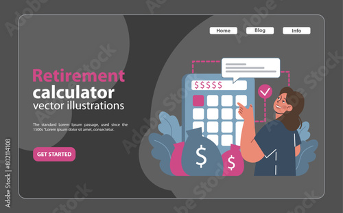 Financial independence, FIRE night mode or dark mode web banner