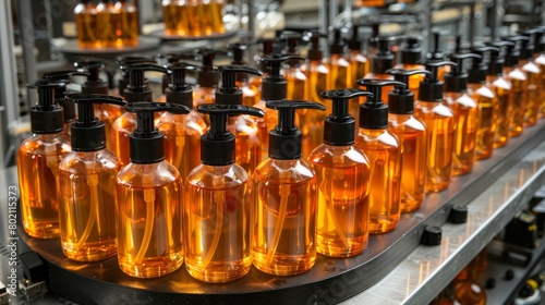 Efficient cosmetic bottling line in a standard production facility for optimal production