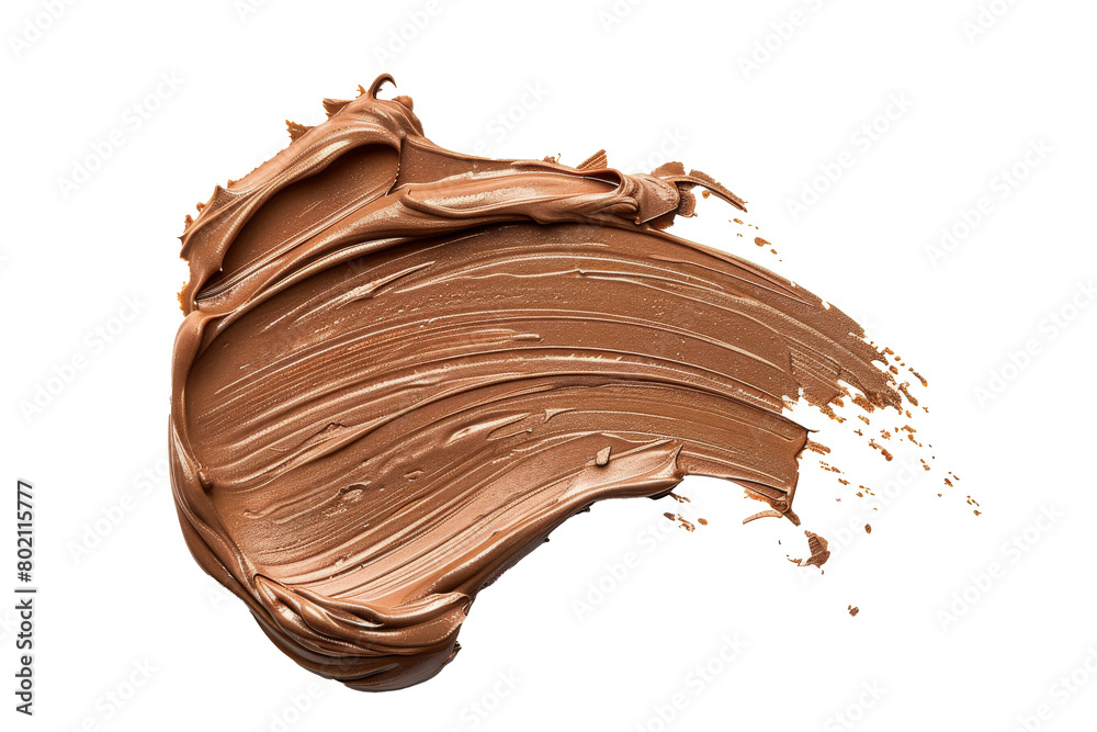 Gel contour smudge isolated on background, contour brush swatch, Beauty makeup smeared. Gel contour smudge isolated on background, contour brush swatch, Beauty makeup smeared.