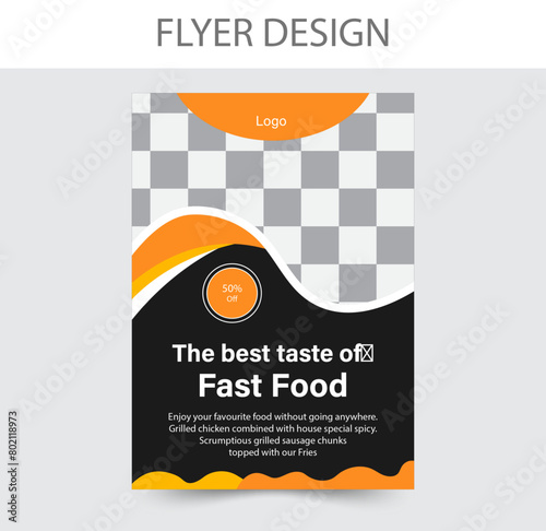 Restaurant food flyer template