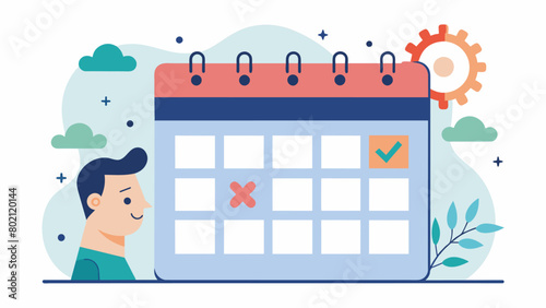 A monthly mental health day designated on the company calendar where employees have the option to work from home or take a day off.. Vector illustration