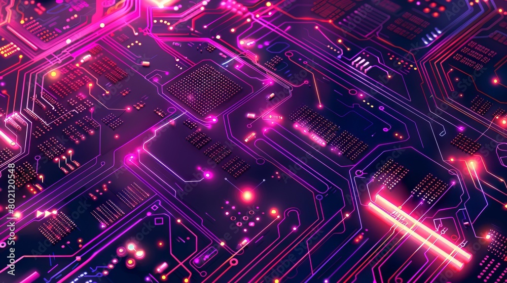 Futuristic Technology Background Featuring Abstract Circuit Board Design for Digital Processing and Data Transmission Concepts Futuristic Technology Background Featuring Abstract Circuit Board Design for Digital Processing and Data Transmission Concepts