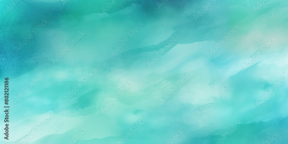 Turquoise barely noticeable watercolor light soft gradient pastel background minimalistic pattern with copy space texture for display products blank 