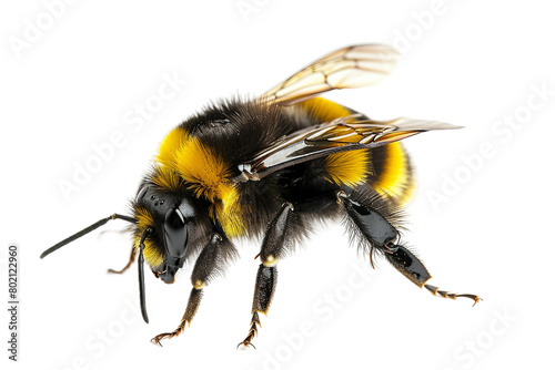 Bumblebee Insect On Transparent Background.