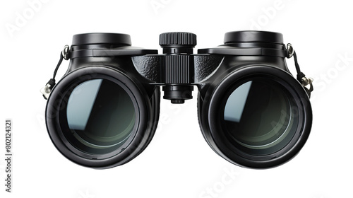 Pair of Binoculars on White Background photo