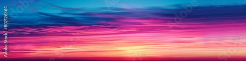 Marvel at the beauty of a sunrise gradient  where the colors of the dawn cascade across the sky in a breathtaking display  offering a stunning backdrop for creative exploration.