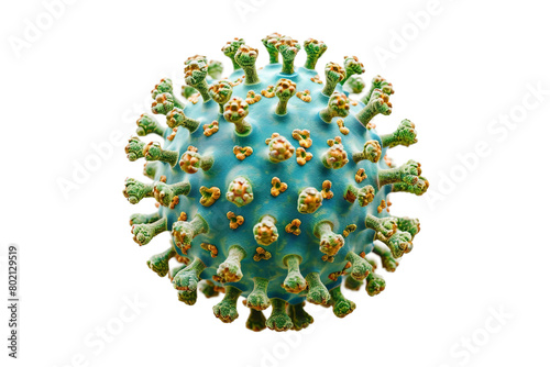 Mumps Virus On Transparent Background.