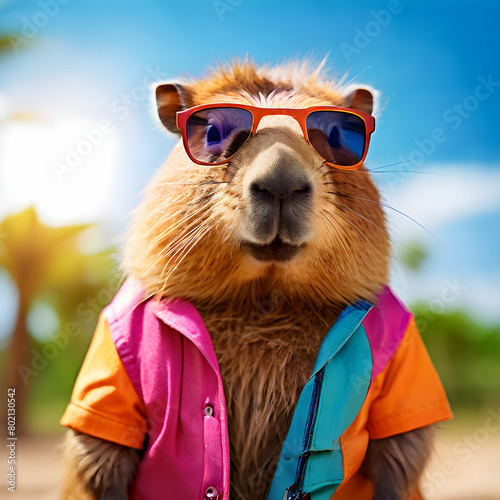 capybara with sunglasses