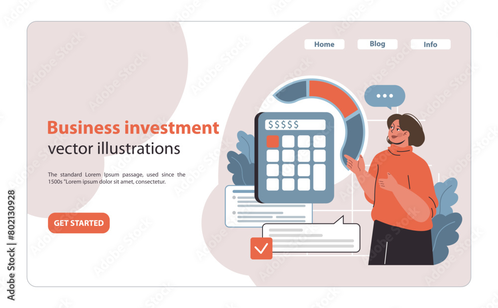 Diversification in business ventures. Flat vector illustration. Diversification in business ventures. Flat vector illustration.