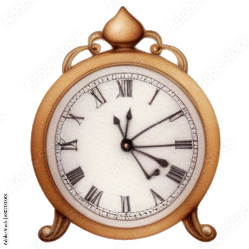 Alice in wonderland inspired elements, collection, watercolor, watch, sticker, cartoon PNG