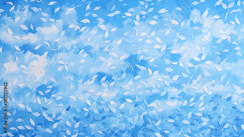 Blue oil painting stroke background
