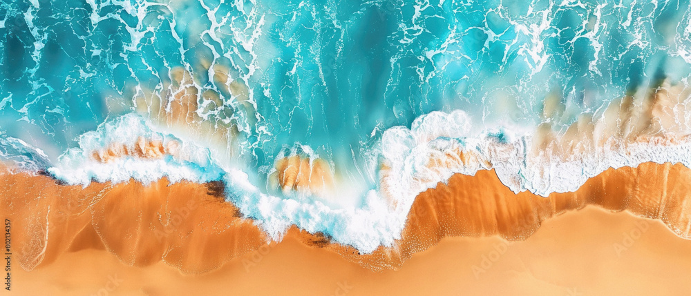 The ocean is calm and the waves are small The ocean is calm and the waves are small