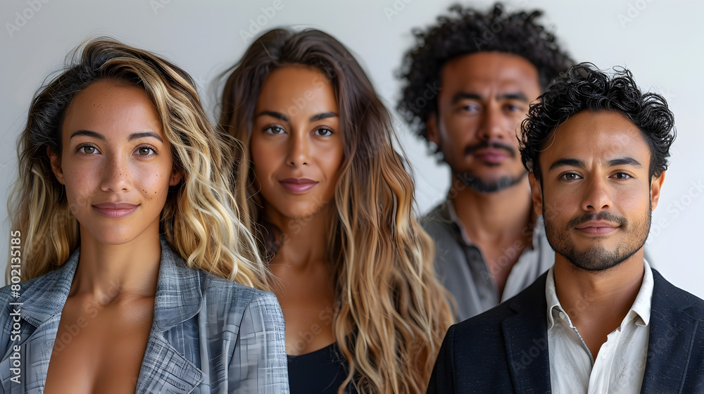 Stylish Business Group Portrait in Studio Setting Stylish Business Group Portrait in Studio Setting
