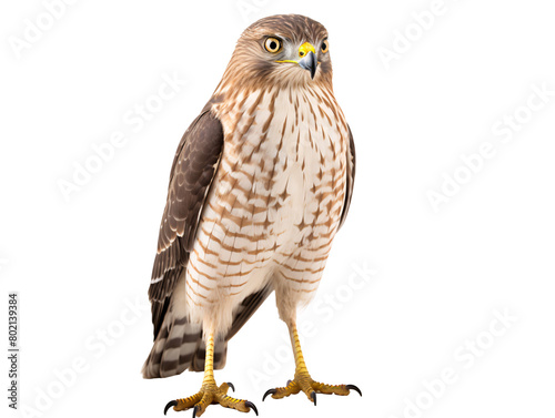 a bird standing on a white background photo