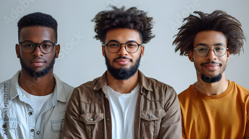 Three Stylish Black Men Embrace Y2K Aesthetic and American Consumer Culture