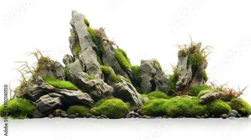 moss on a white background