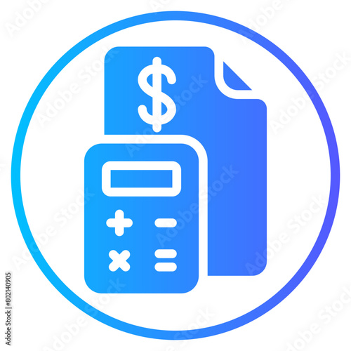 calculating gradient icon