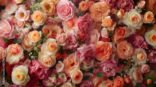 Enchanting Array of Pink Roses in Soft Lighting © slonme