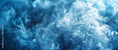 Blurred Smoky Blue Shapes