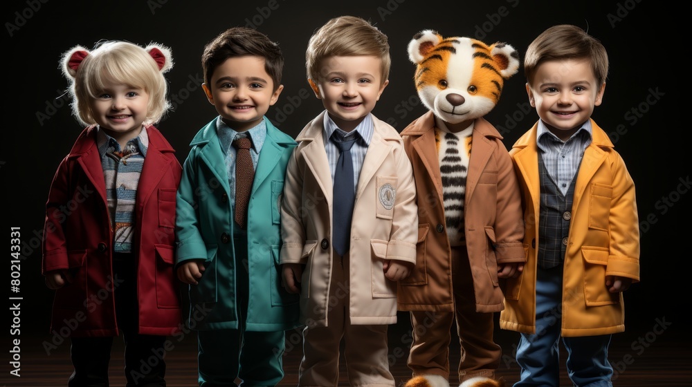 Obraz premium Describe a doctor dressing up as a clown to bring smiles to children in the hospital