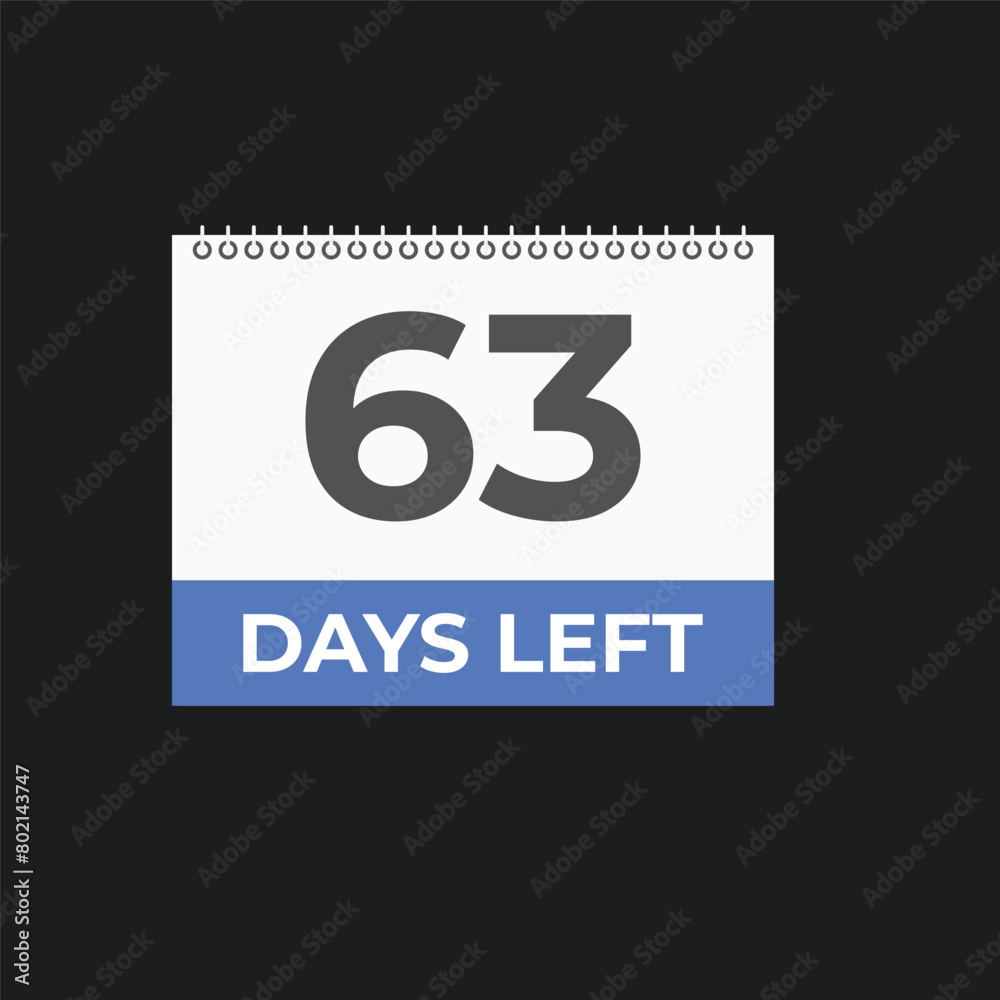 63 days to go countdown template. 63 day Countdown left days banner design. 63 Days left countdown timer 63 days to go countdown template. 63 day Countdown left days banner design. 63 Days left countdown timer