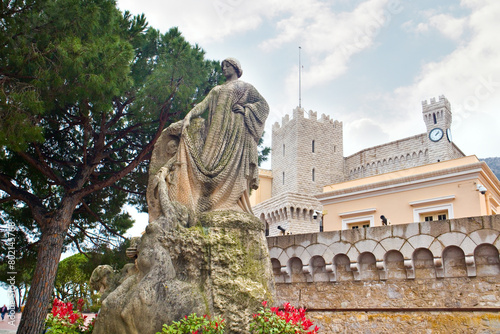 Monument to the Tribute to Colonies Etrages near the palace of Prince Monaco photo