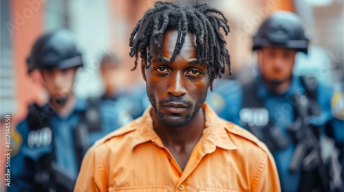 A black man was arrested and held as a prisoner. © Nuntapuk
