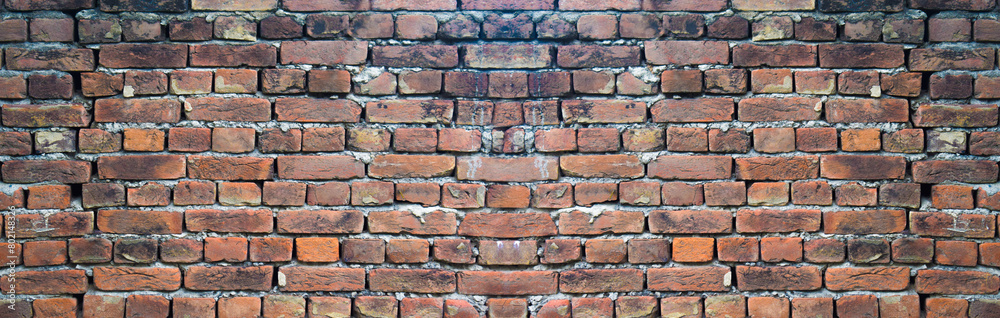 Fototapeta premium Industrial Brick wall best background texture close, Red brick wall, دیوار بیک گرؤنڈ