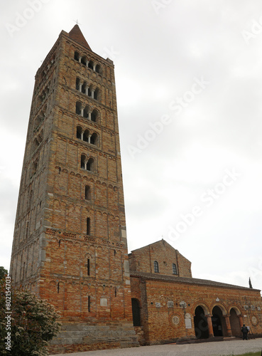bell tower of Pomposa Abbey is a Benedictine monastery in Padan Valley photo