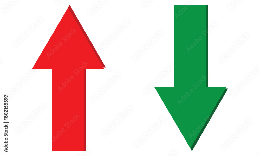 Red arrow and Green arrow background. Vector illustration. Red arrow and Green arrow background. Vector illustration.