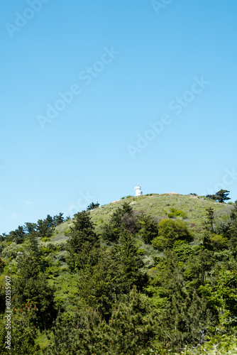 Obraz na płótnie Biyangdo Island Biyangbong peak lighthouse in Jeju island, Korea w salonie