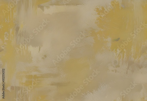 A pale yellow backdrop with faded paint strokes, worn-out areas, and subtle smudges, evoking a mellow yet gritty feel, generative AI photo