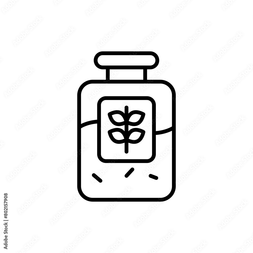 Flour jar outline icons, accounting minimalist vector illustration ,simple transparent graphic element .Isolated on white background Flour jar outline icons, accounting minimalist vector illustration ,simple transparent graphic element .Isolated on white background