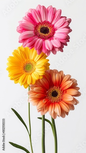 A stunning bouquet of vibrant flowers in a unique vase with just a hint of stem peeking out against the background  Generated by AI